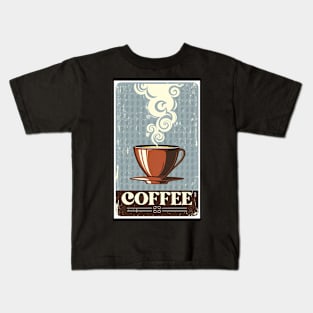 Vintage style Coffee Kids T-Shirt